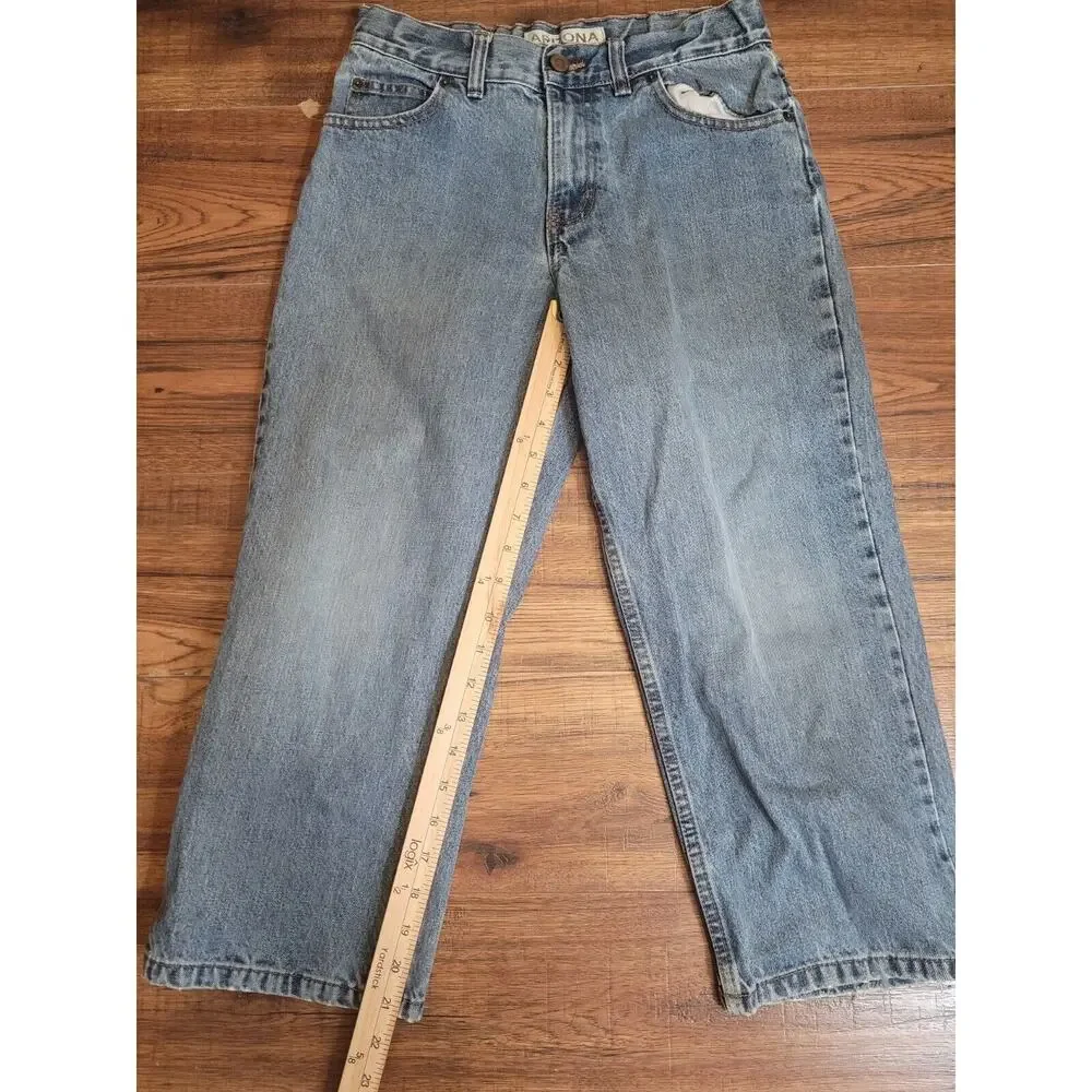 Arizona Jeans Husky Fit Youth‎ Boys 10 Cotton Straight Loose Fit 28/22